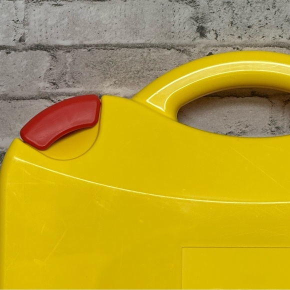 LEGO Storage Case Yellow Hard Plastic Latching Storage Empty Box Divider - Picture 5 of 16